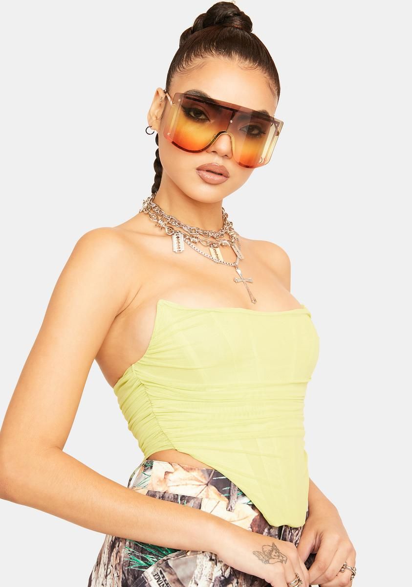 Sunny Too Precious Corset Crop Top sold by Dolls Kill product image thumbnail 2