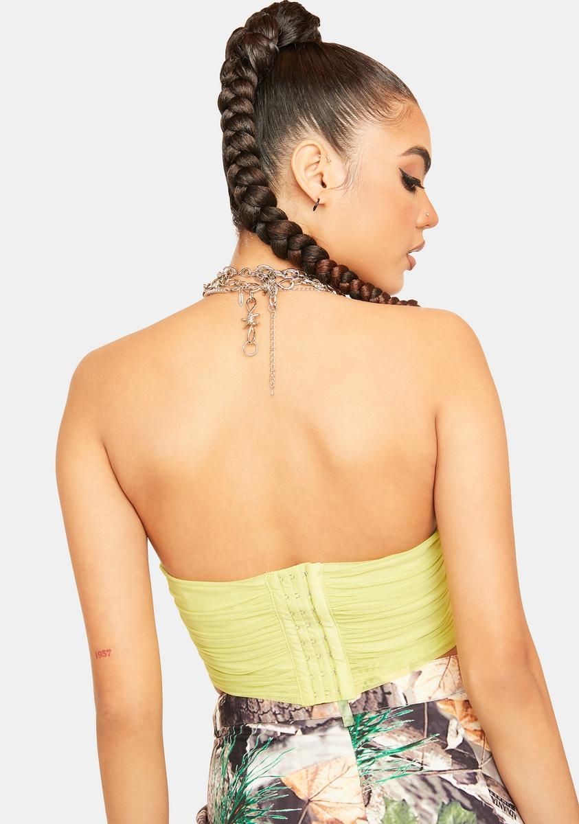 Sunny Too Precious Corset Crop Top sold by Dolls Kill product image thumbnail 4