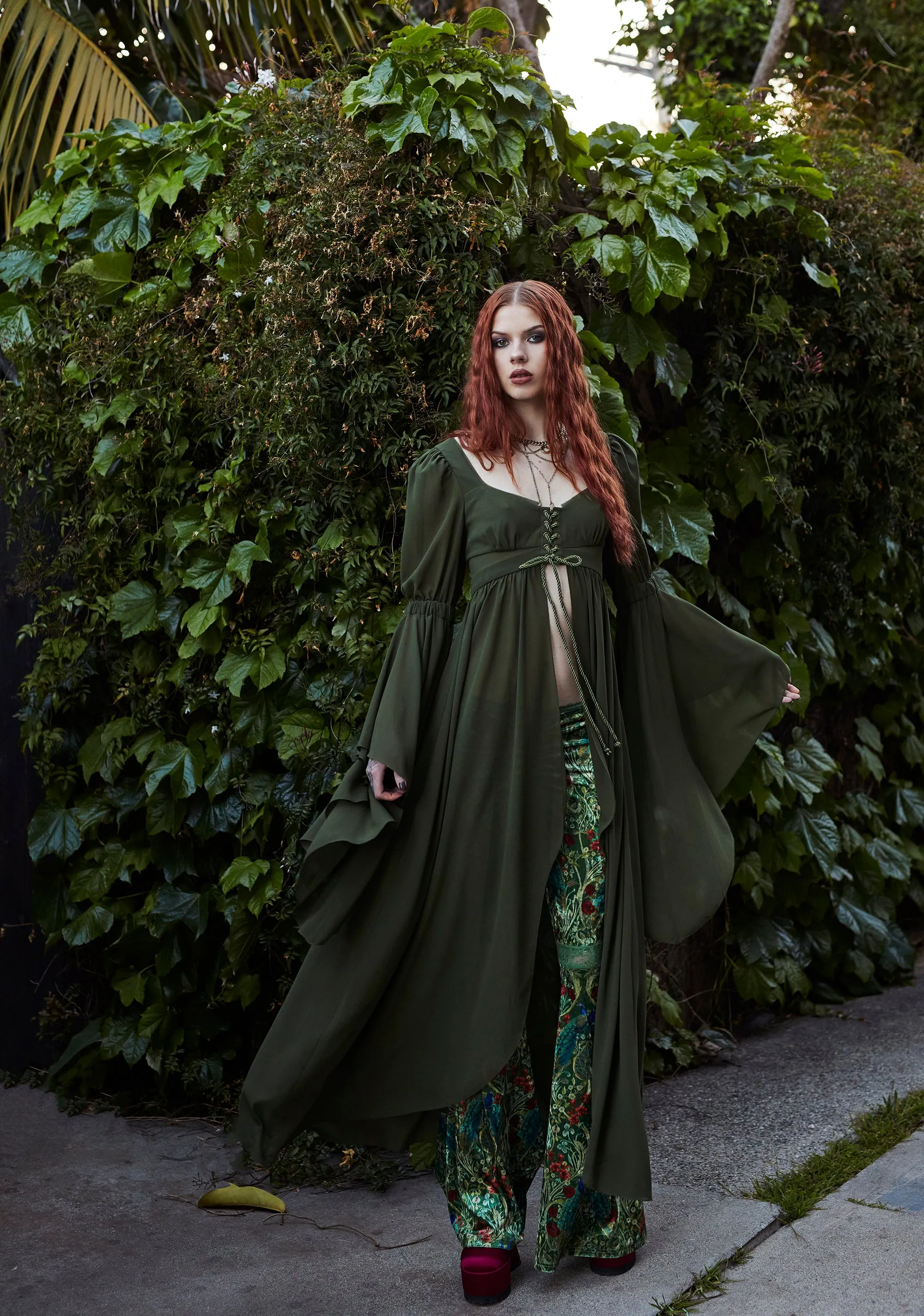 Romantic Mirage Flared Pants sold by Dolls Kill product image thumbnail 3