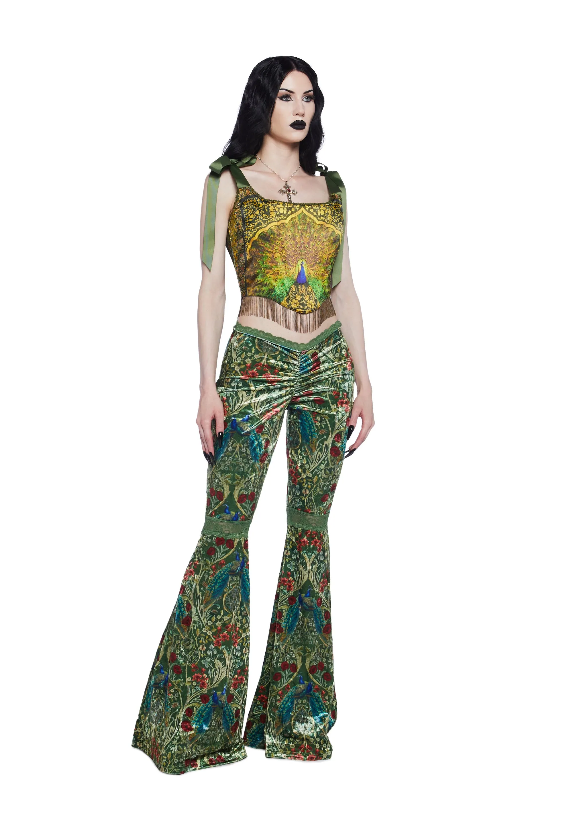 Romantic Mirage Flared Pants sold by Dolls Kill product image thumbnail 2