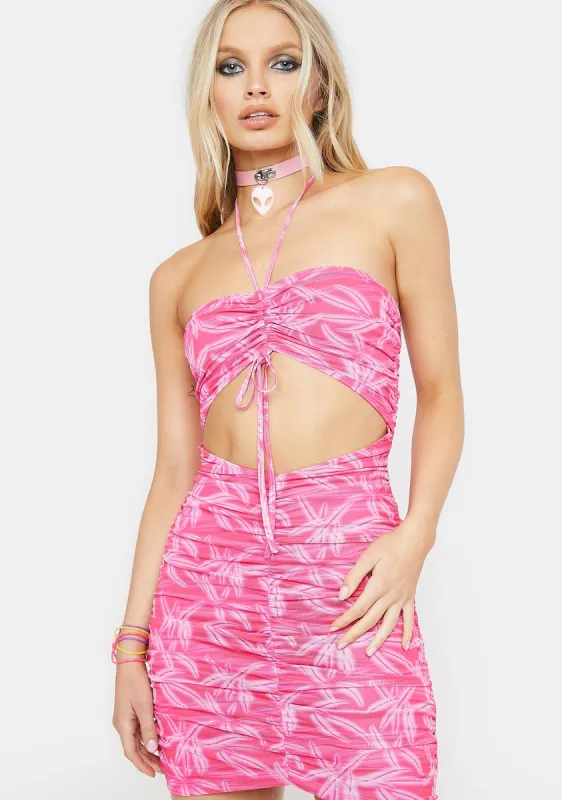 Vegas This Weekend Halter Dress sold by Dolls Kill