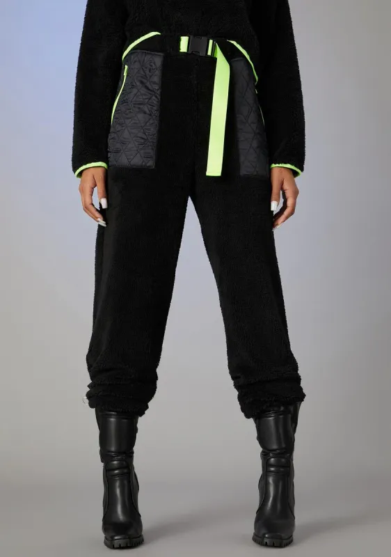 None Of Ur Business Teddy Joggers sold by Dolls Kill