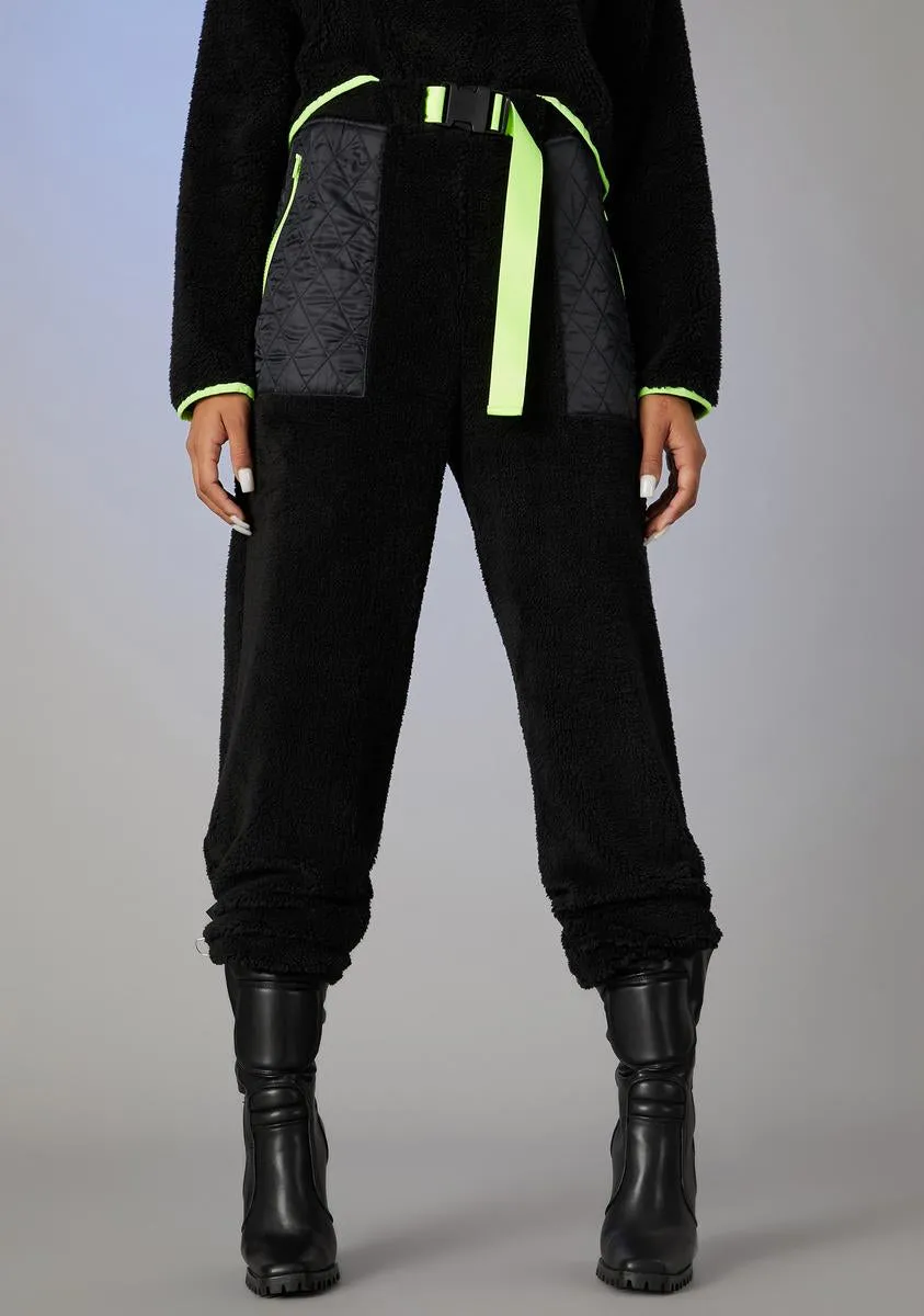 None Of Ur Business Teddy Joggers sold by Dolls Kill