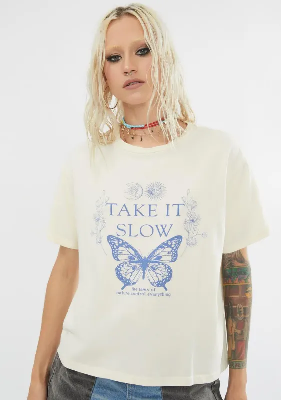 Take It Slow Graphic Tee sold by Dolls Kill