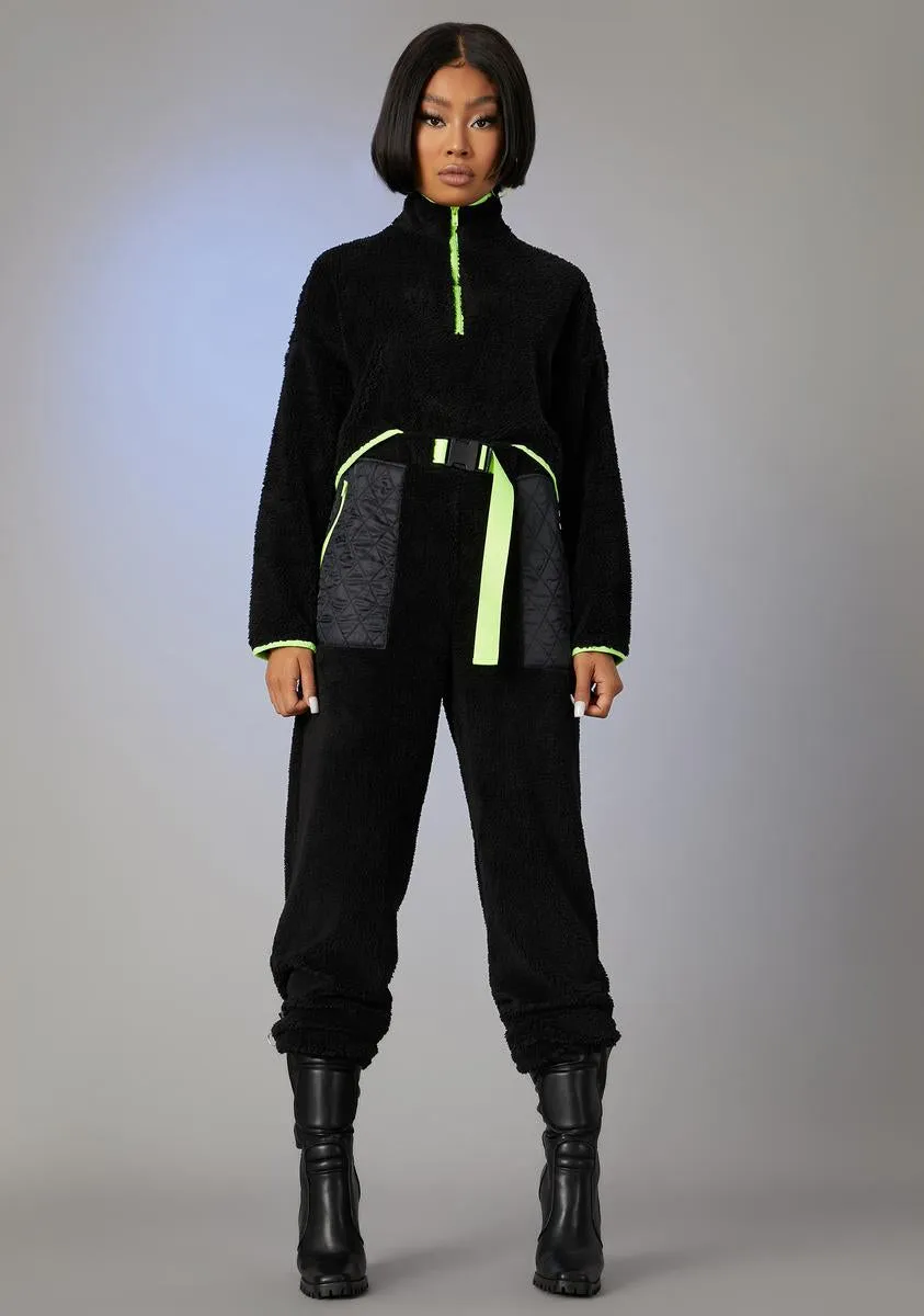 None Of Ur Business Teddy Joggers sold by Dolls Kill product image thumbnail 2