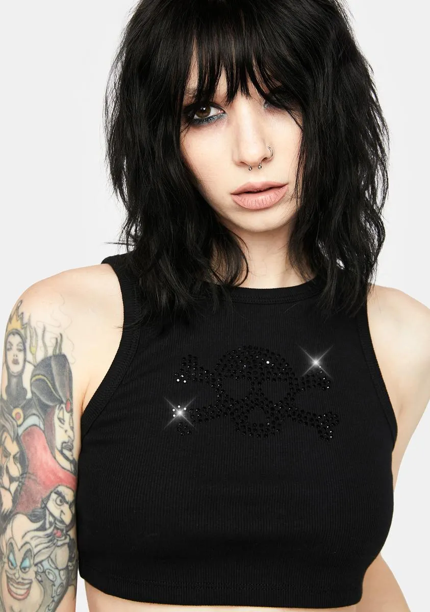 Flash Pic Rhinestone Tank Top sold by Dolls Kill product image thumbnail 2