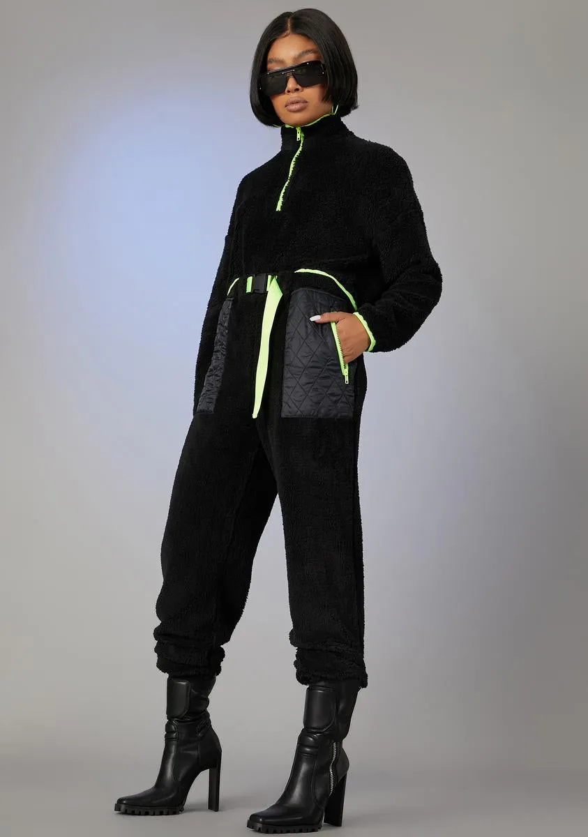 None Of Ur Business Teddy Joggers sold by Dolls Kill product image thumbnail 3