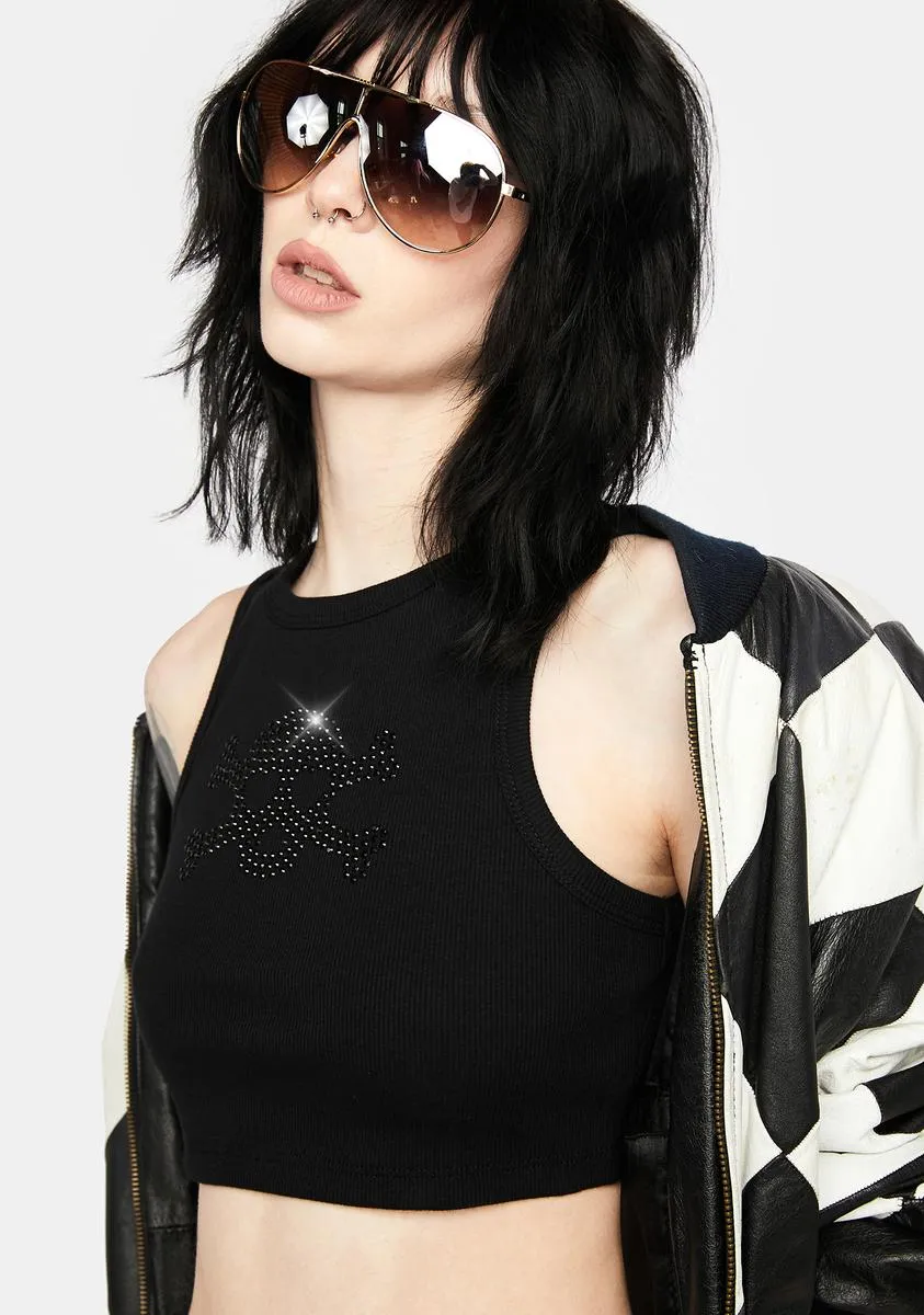 Flash Pic Rhinestone Tank Top sold by Dolls Kill product image thumbnail 3