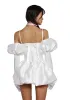 Vexed Hearts Mini Dress- White sold by Dolls Kill