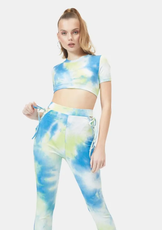 Keep It Groovy Tie Dye Leggings Set sold by Dolls Kill