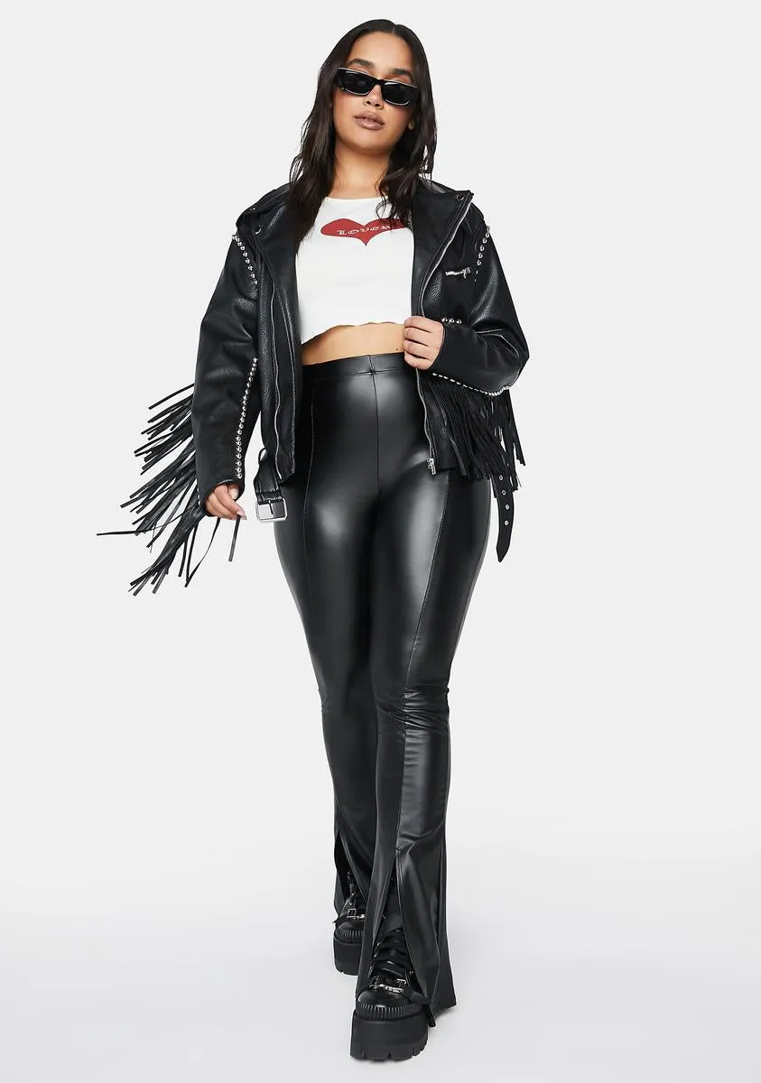 Plus Fringe Moto Jacket sold by Dolls Kill product image thumbnail 3