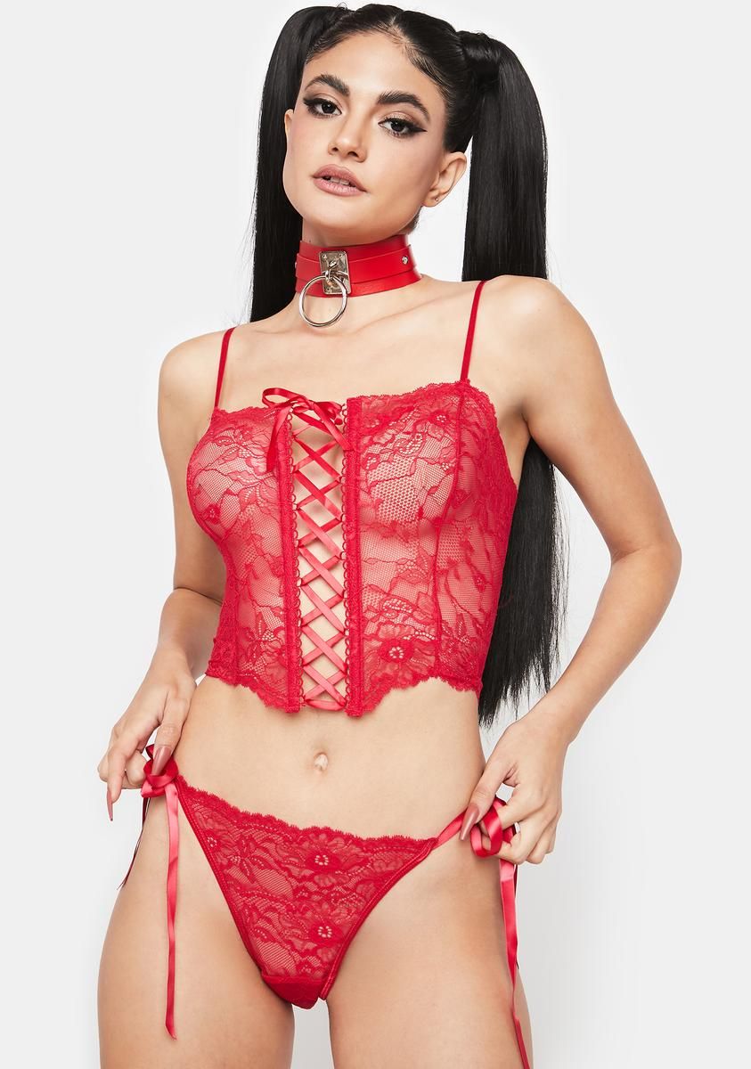 Stay Overnight Lingerie Set sold by Dolls Kill