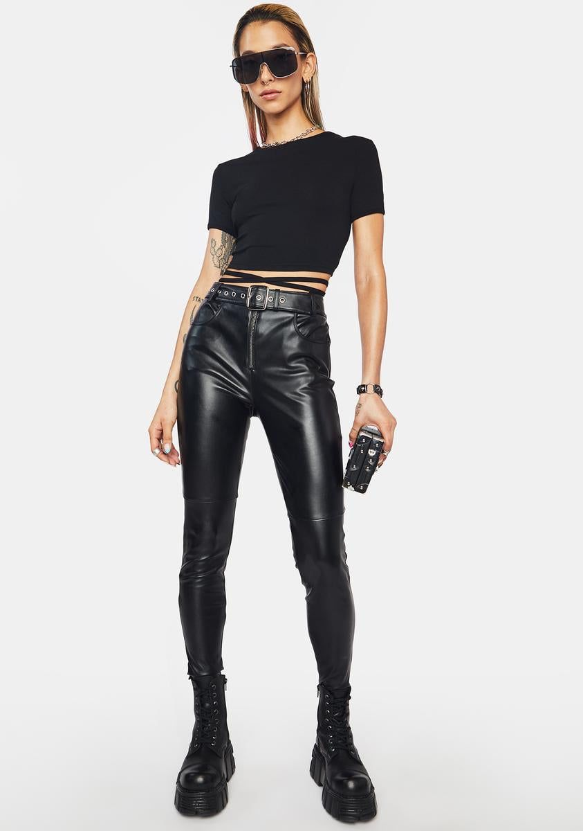 Black Colette Crop Top sold by Dolls Kill product image thumbnail 3