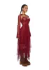 Fairydust Chronicles Lace Dress & Shrug Set- Burgundy sold by Dolls Kill