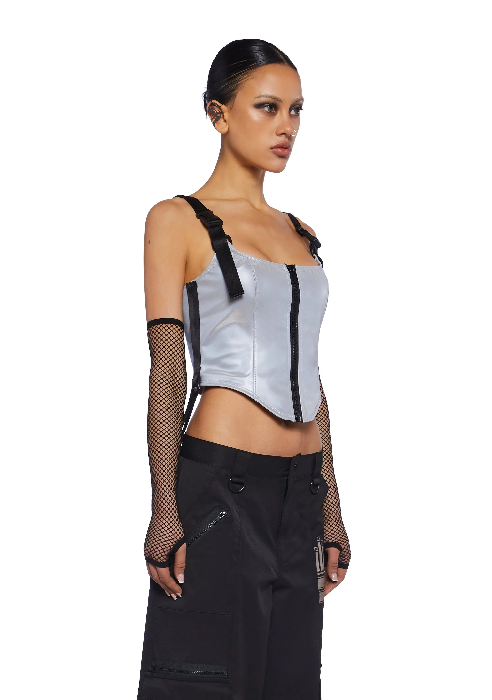 Hologram Party Corset Top sold by Dolls Kill product image thumbnail 5
