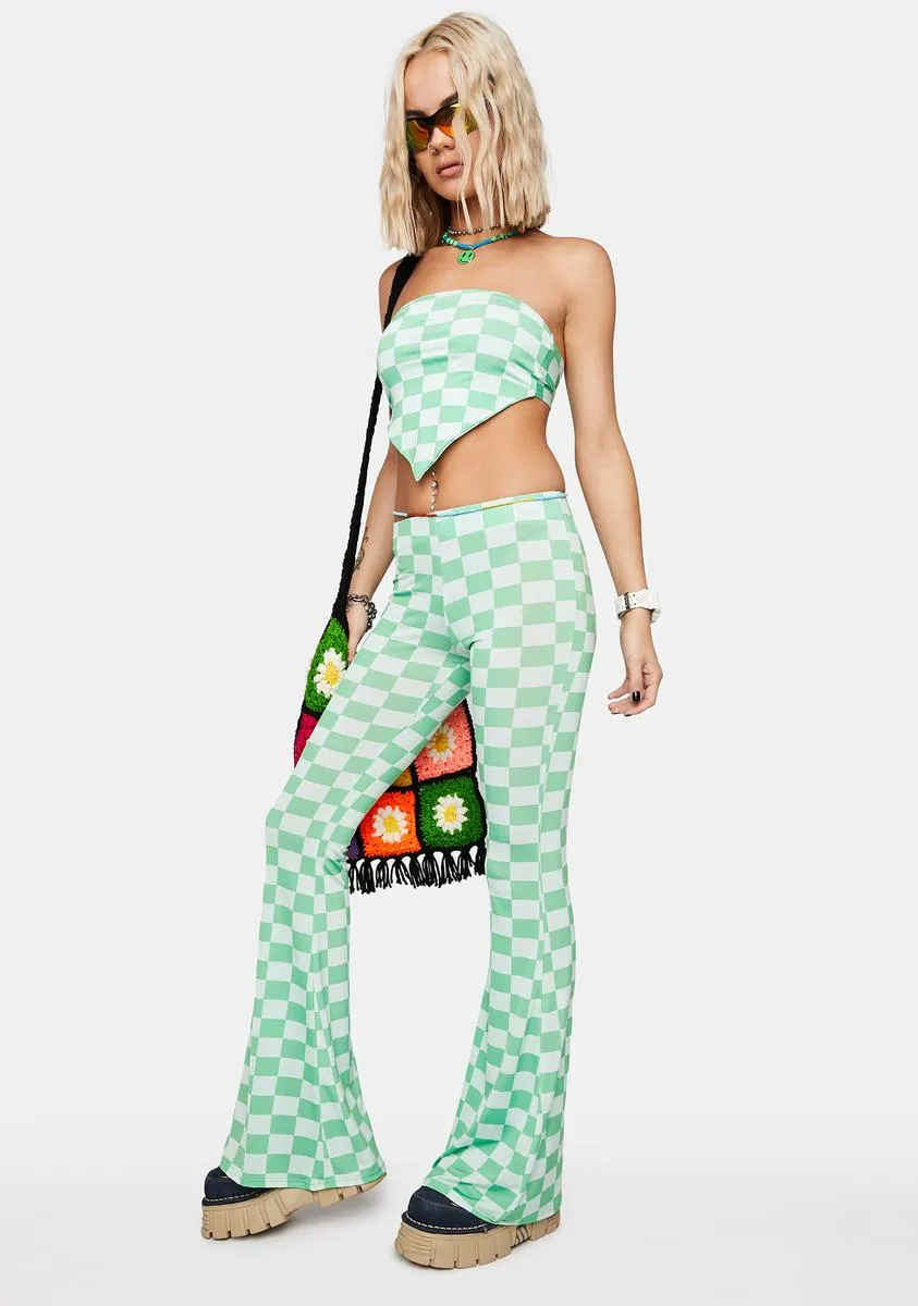 Together We Dance Checkered Flares sold by Dolls Kill product image thumbnail 2