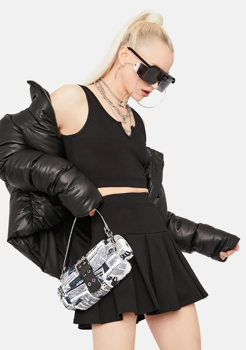 Wicked Cheerful Player Tank Pleated Skirt Set sold by Dolls Kill product image thumbnail 2