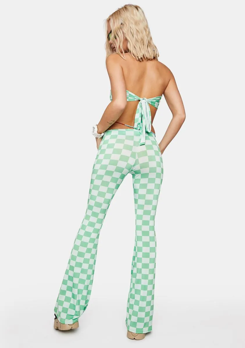 Together We Dance Checkered Flares sold by Dolls Kill product image thumbnail 4