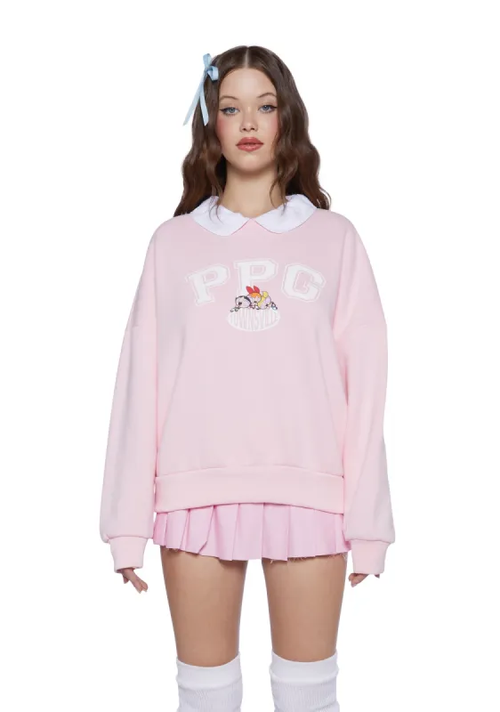 Saving The Daze Collar Sweatshirt sold by Dolls Kill