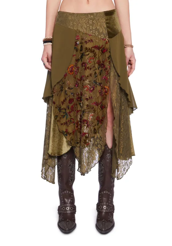 Soulful Sunshine Midi Skirt sold by Dolls Kill