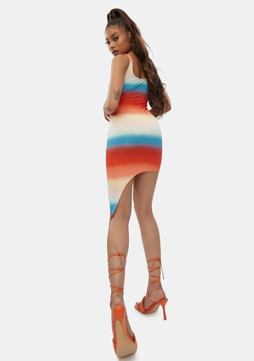 Juicy Sugar Rush Ribbed Tie Dye Dress sold by Dolls Kill product image thumbnail 4