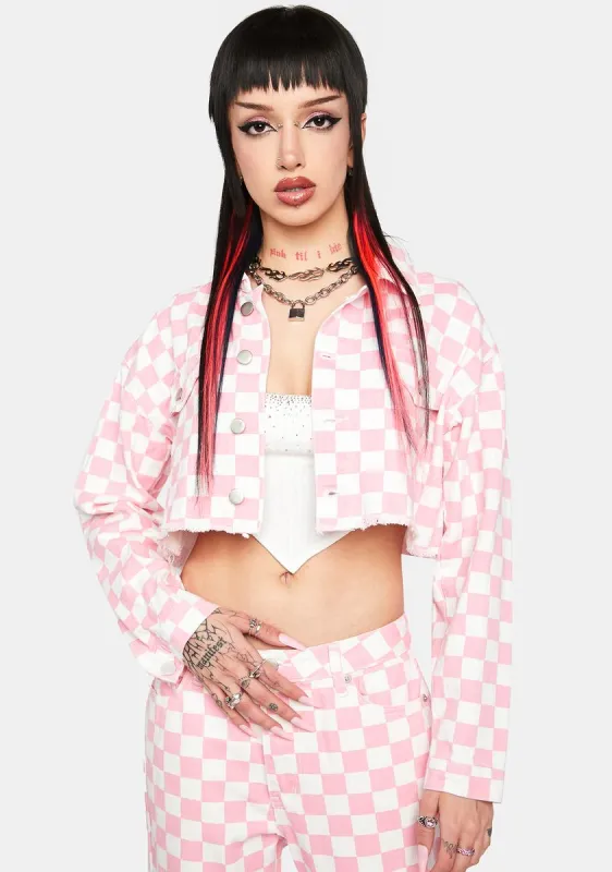 Up For A Challenge Checkered Jacket sold by Dolls Kill