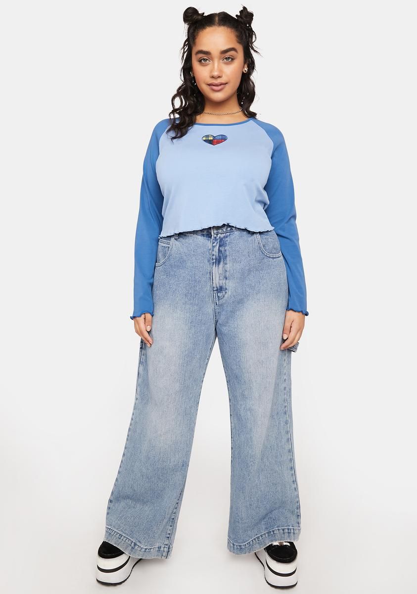 Plus Fill My Heart Raglan Tee sold by Dolls Kill product image thumbnail 3