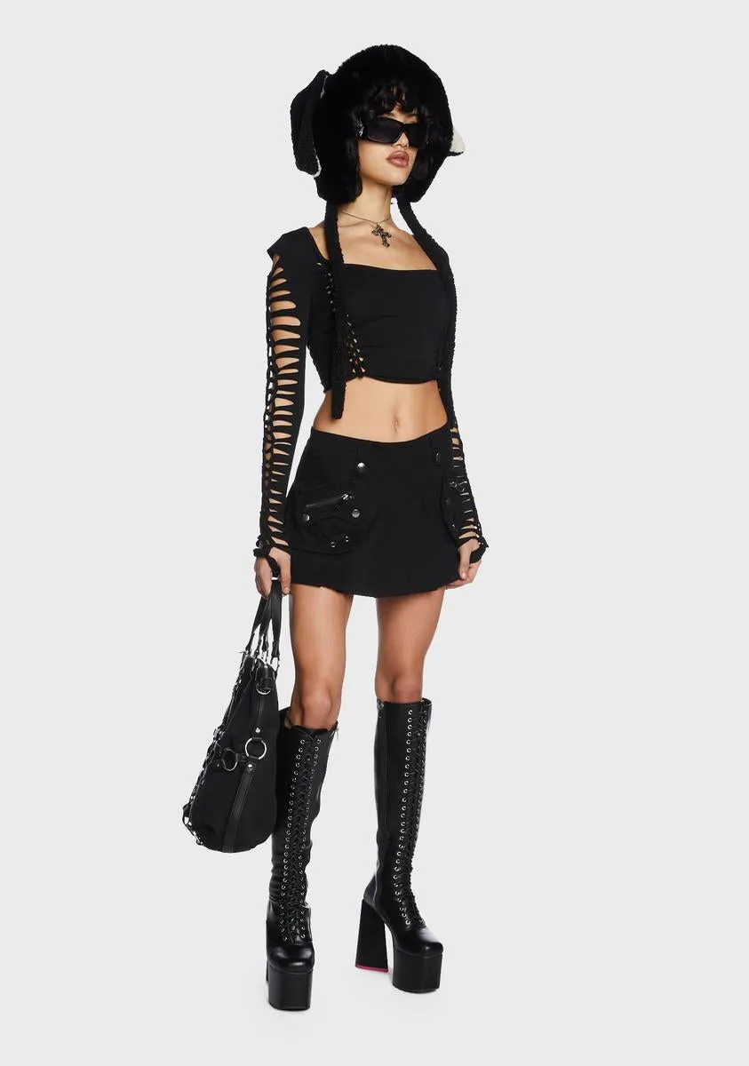 Nothing Is Impossible Cargo Skirt sold by Dolls Kill product image thumbnail 5