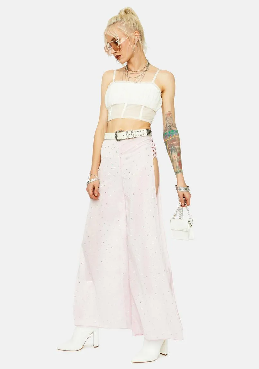 Shimmering Splendid Wide Leg Pants sold by Dolls Kill product image thumbnail 3