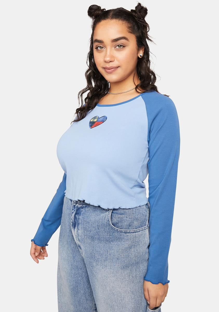 Plus Fill My Heart Raglan Tee sold by Dolls Kill product image thumbnail 2