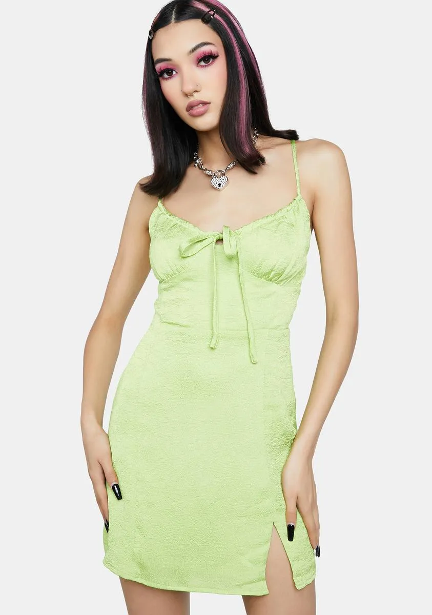 Lime Mini Cami Dress sold by Dolls Kill