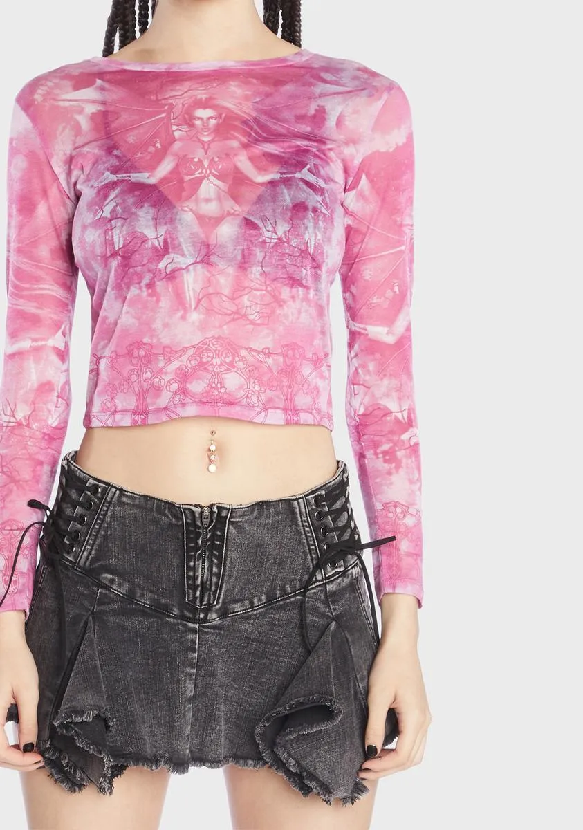 Harsh Realms Long Sleeve Top sold by Dolls Kill product image thumbnail 2