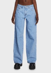 Low Rise Baggy Jeans sold by Dolls Kill