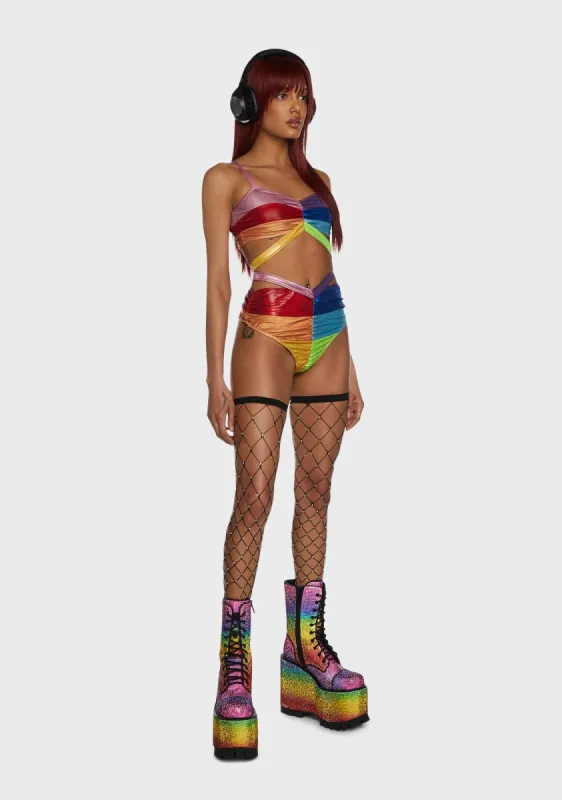 Late Nights Plaid Set sold by Dolls Kill