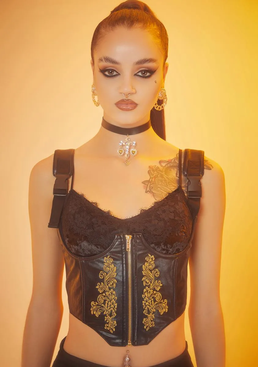 Bold Beauty Underbust Corset Top sold by Dolls Kill