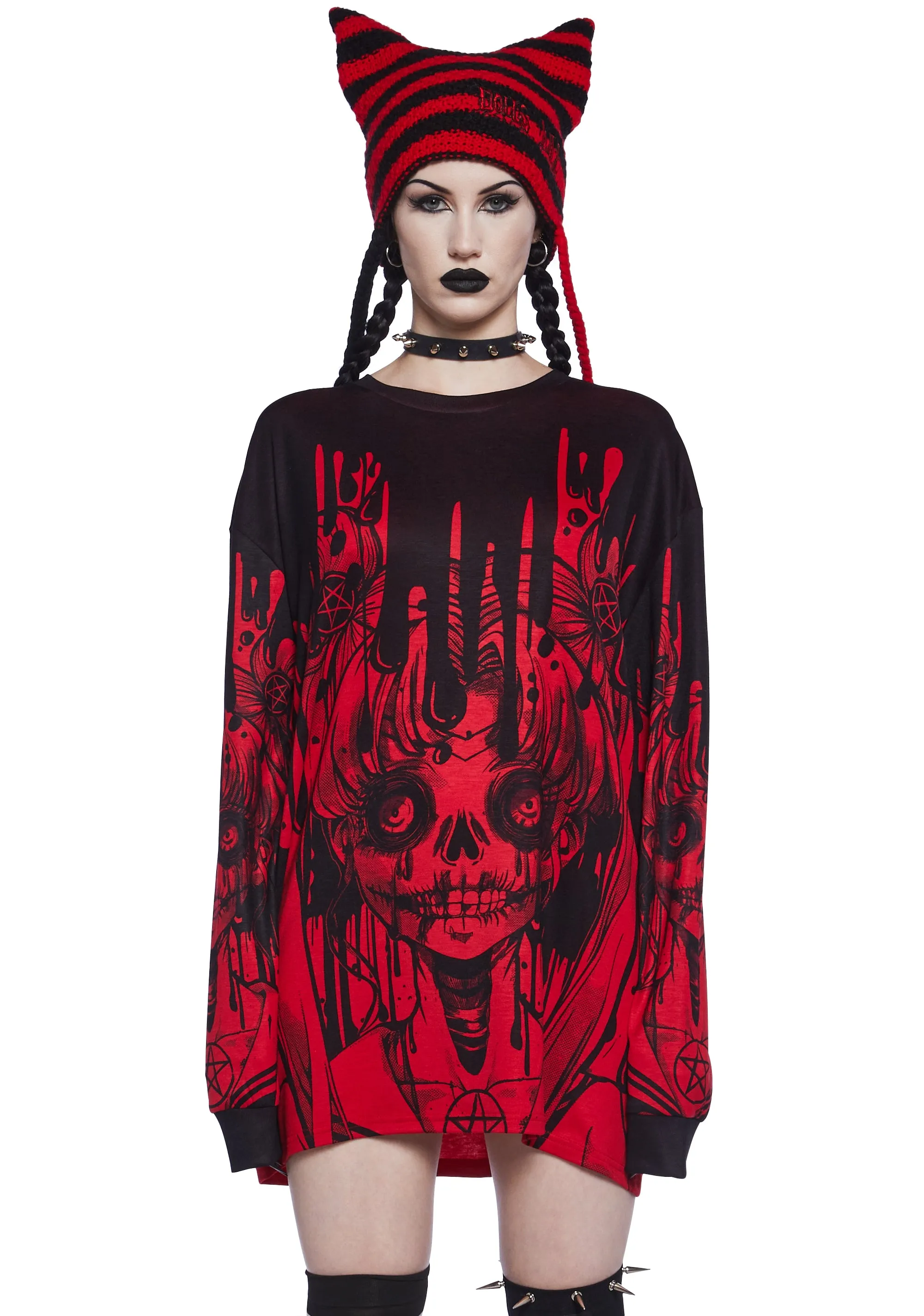 Horrific Cuteness  Long Sleeve Tee sold by Dolls Kill