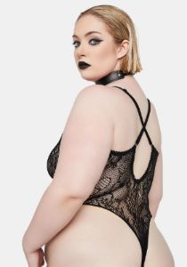 Plus What If Lace Teddy sold by Dolls Kill