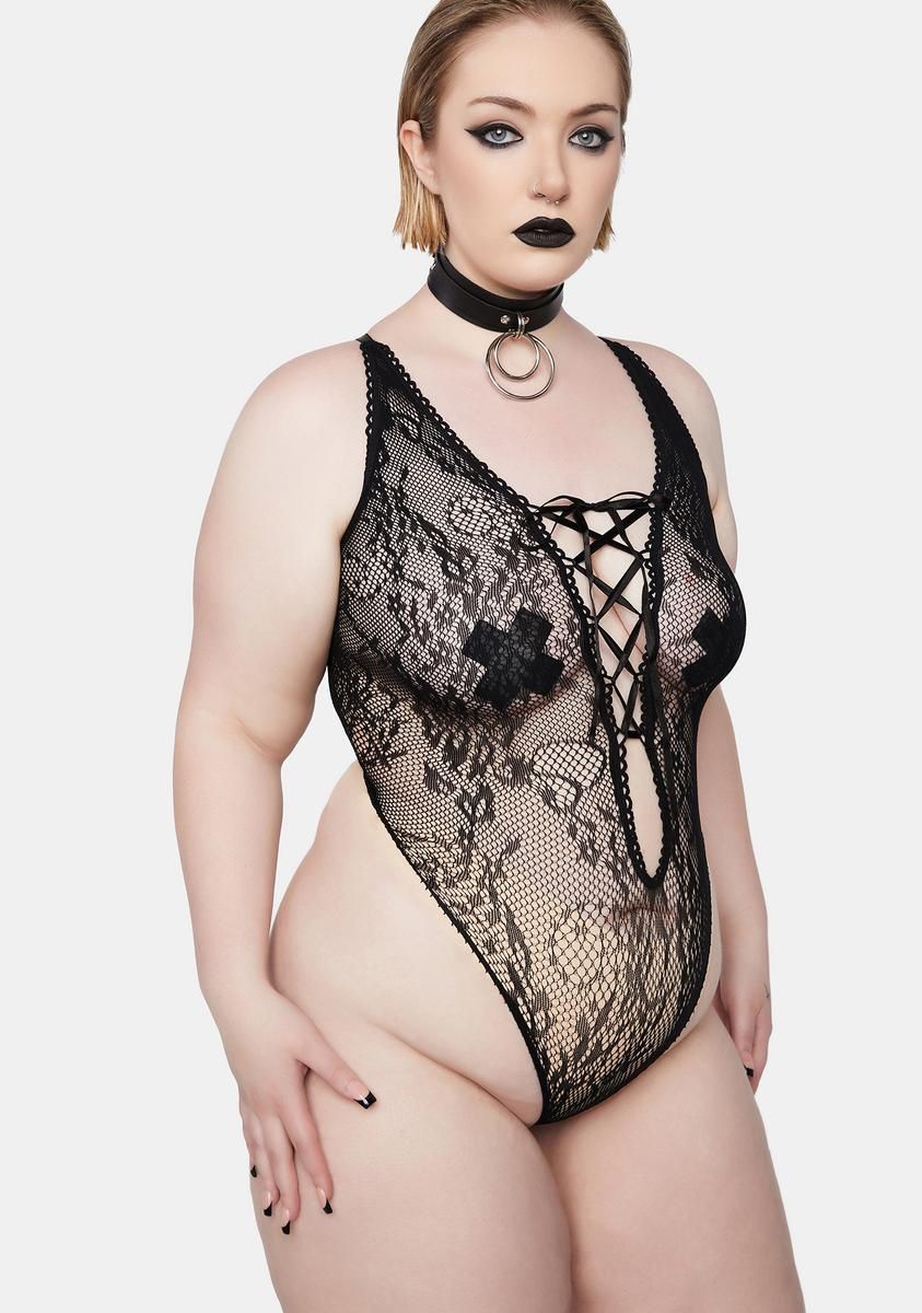 Plus What If Lace Teddy sold by Dolls Kill product image thumbnail 2