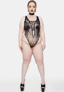 Plus What If Lace Teddy sold by Dolls Kill