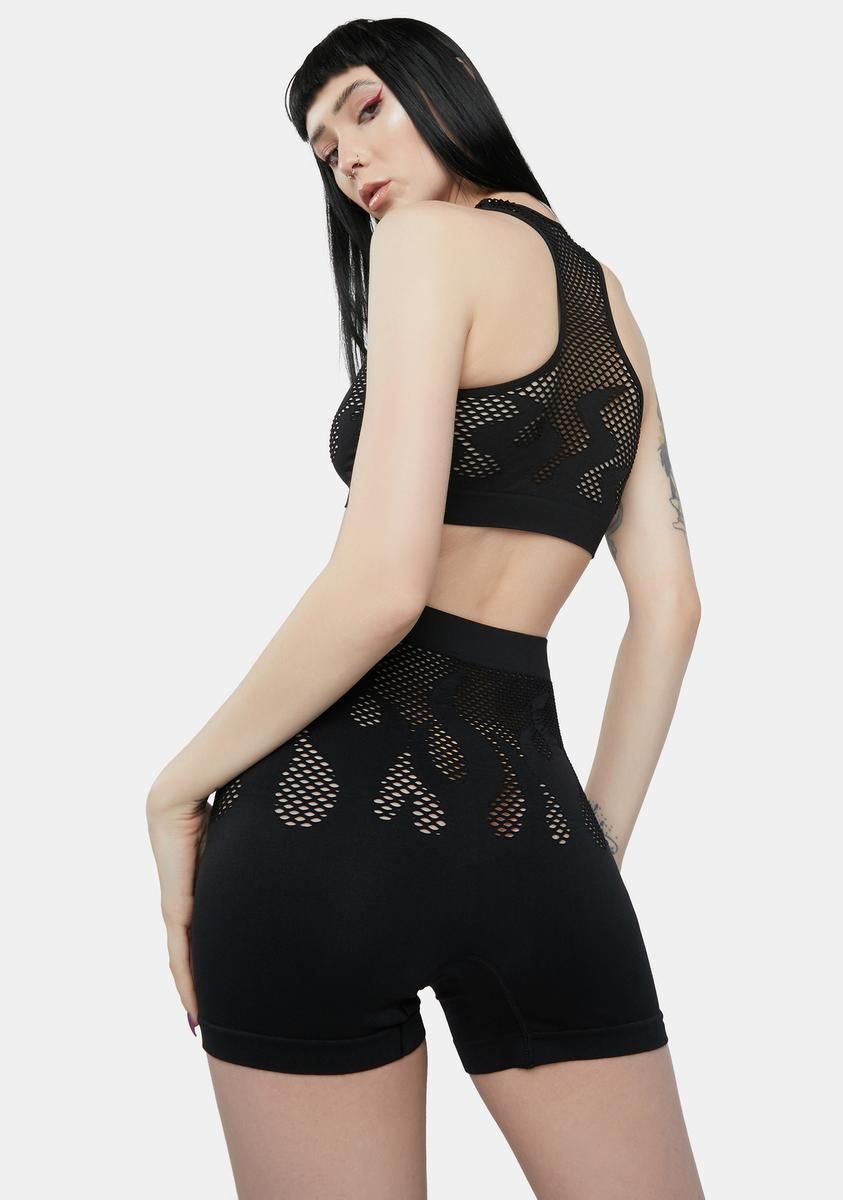 Feel My Fire Bra Set sold by Dolls Kill product image thumbnail 4