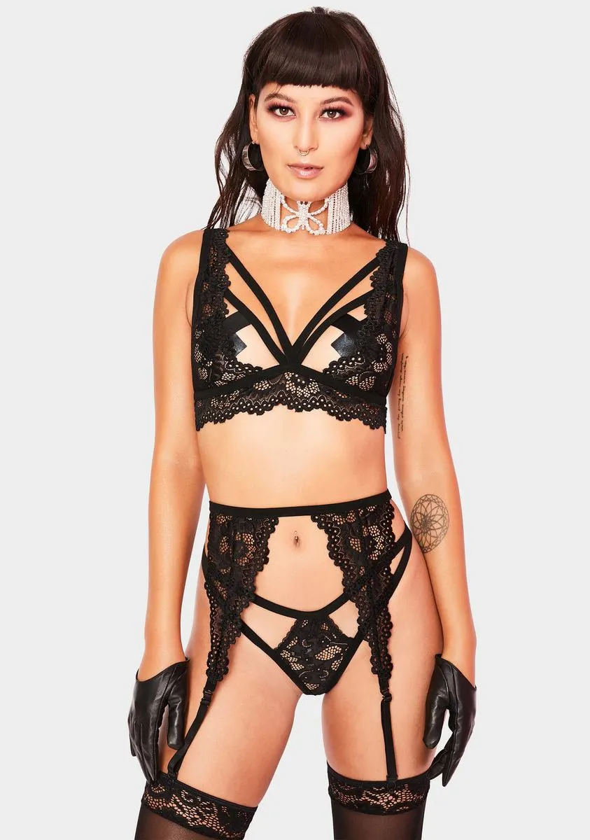 If I Didn't Care Lingerie Set sold by Dolls Kill