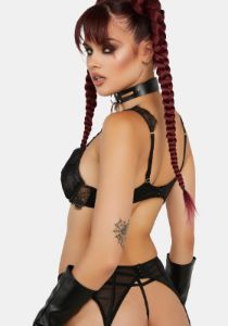 WW x Sammi Lace & Mesh Suspender sold by Dolls Kill