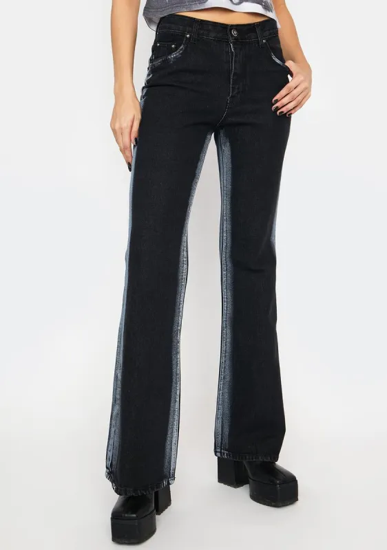 2 Side Painted Denim Pants sold by Dolls Kill