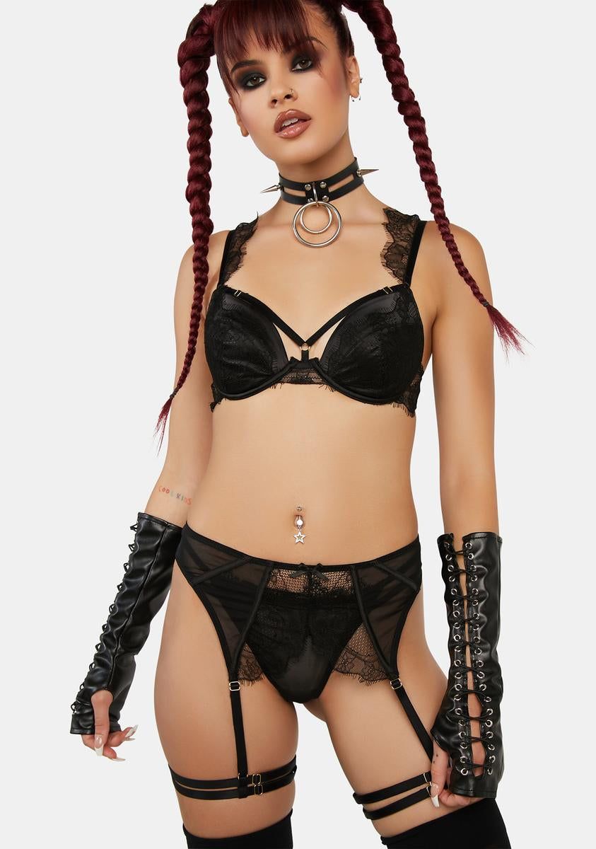 WW x Sammi Lace & Mesh Suspender sold by Dolls Kill product image thumbnail 2