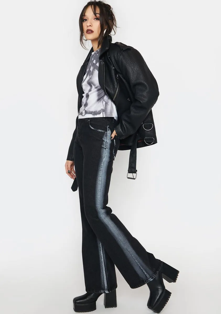 2 Side Painted Denim Pants sold by Dolls Kill product image thumbnail 2