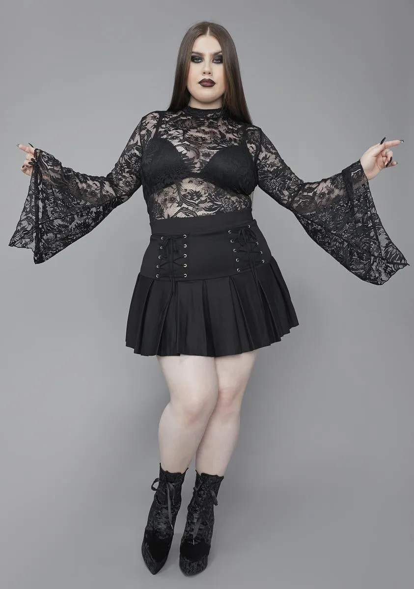 Of Grave Importance Lace Crop Top sold by Dolls Kill product image thumbnail 3