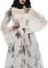 Dance With Death Maxi Dress - Ivory Floral sold by Dolls Kill
