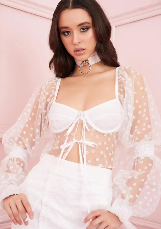 Angel Miss U More Sheer Blouse sold by Dolls Kill