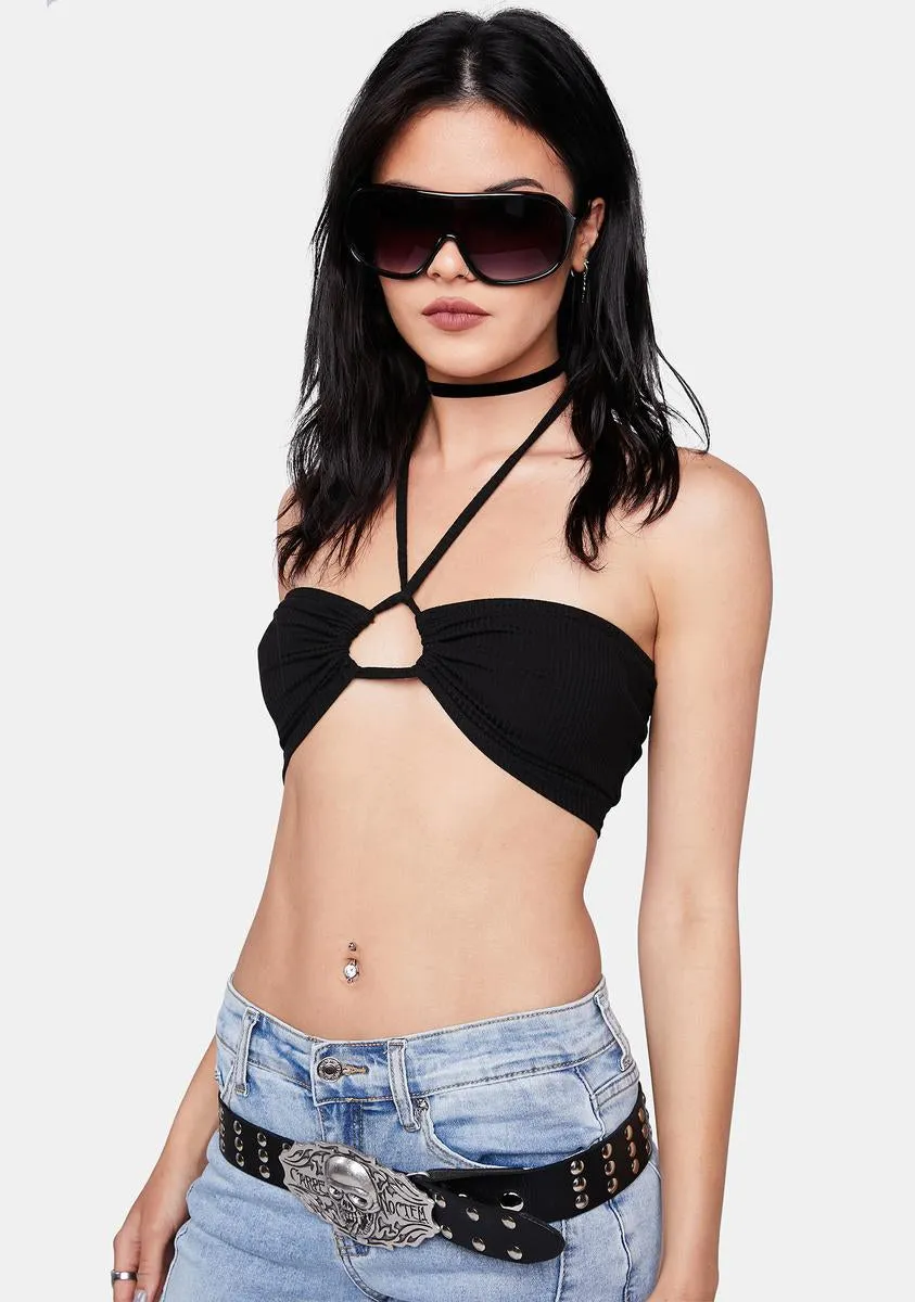 Noir Onto The Next Crop Top sold by Dolls Kill product image thumbnail 2