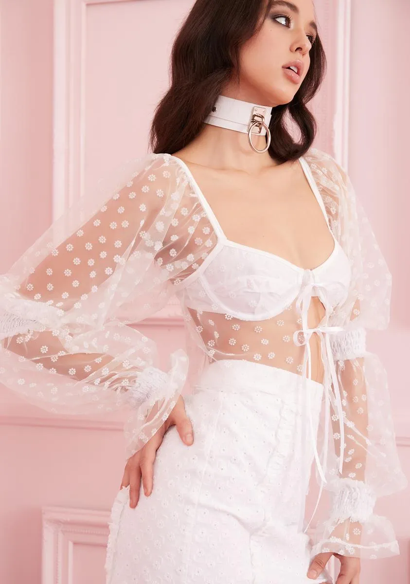 Angel Miss U More Sheer Blouse sold by Dolls Kill product image thumbnail 2